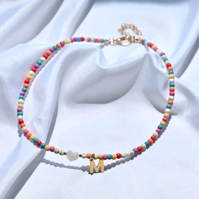 š„Hot Sale 49% OFF - Colourful Beads Initial ChokeršBuy 2 Only ļæ”9.99&Free shipping