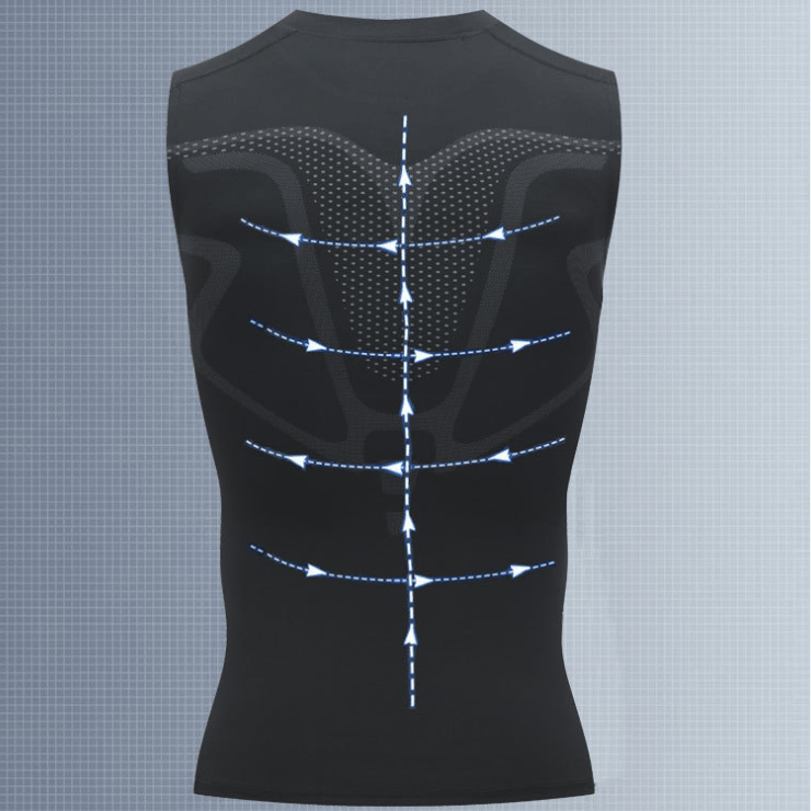 🔥LAST DAY SPECIAL PRICE: ￡9.99! 💪 Ionic Shaping Vest – Compression & Cooling – Body Contouring & Sleeveless – Invisible Under Clothes 🕶️