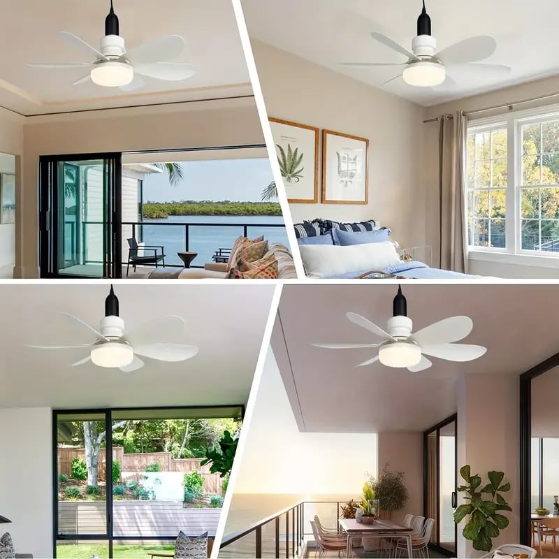 ⏳LIMITED TIME SALE 50% OFF🌀40W LED Ceiling Fan Light – 20.5” Ultra-Quiet with Remote 🎯 | E27 + FREE B22 Adapter 🔌 | For Bedroom 😴, Kitchen 👩‍🍳 & Garage 🛠️ – UK Ready! 🇬🇧