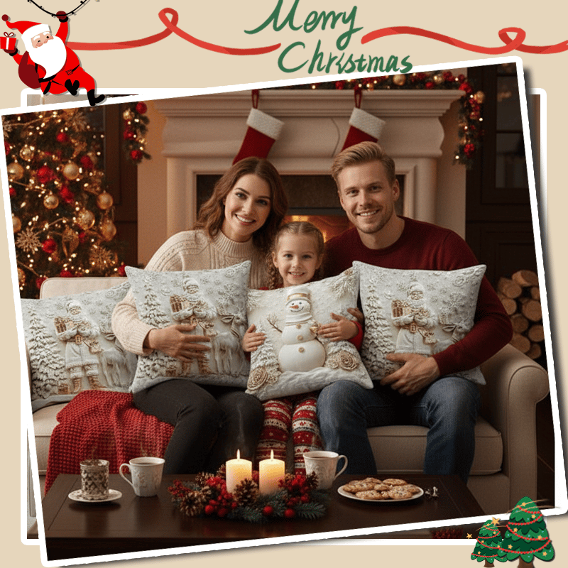 🎄 Unwrap Joy: 60% OFF Christmas Sale💕 Festive Cushion Covers 🎁