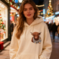 🎄HOT SALE 50% OFF!!🎁Cute Highland Cow Cozy Fleece-Lined Hooded Sweatshirt🦬✨Perfect Gift for Her!