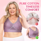 💜Last Day-Buy 1 Get 1 Free!🎁Pure Cotton Buttonless Comfy Lifting Bra✨