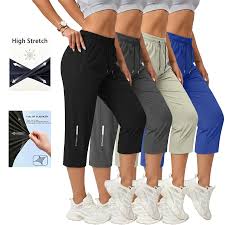 📢📢40% OFF !! ⏰Women's Casual Quick-Dry Stretchy Capri Pants