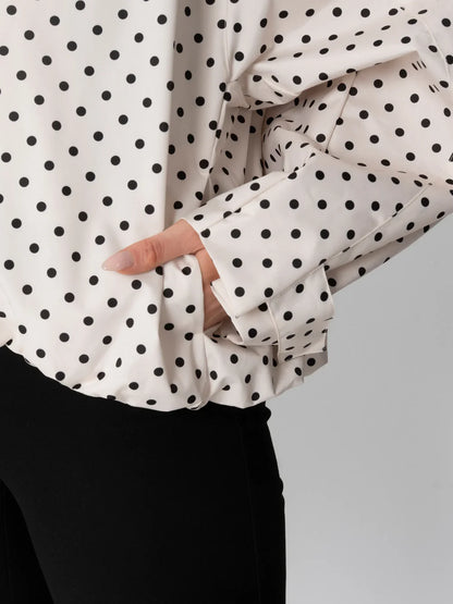 2026 Hot Sale Polka Dot Oversized Rain Jacket