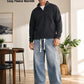 Men's Drawstring Wide-Leg Baggy Denim Jeans