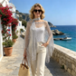 🏆 Last Day Special Price £9.99! 💐Summer Metallic Crochet Cover-Up – Lightweight, Flowy & Effortlessly Stylish summer outfit