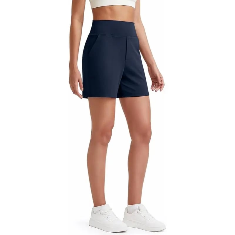 Women's High-Waisted Athletic Bermuda Shorts with Pockets – Running, Yoga, Summer Casual Activewear（Buy 2 Free Shipping）