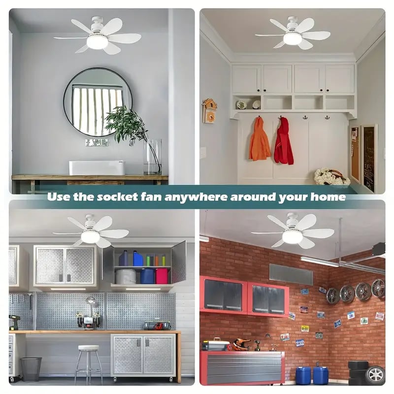 ⏳LIMITED TIME SALE 50% OFF🌀40W LED Ceiling Fan Light – 20.5” Ultra-Quiet with Remote 🎯 | E27 + FREE B22 Adapter 🔌 | For Bedroom 😴, Kitchen 👩‍🍳 & Garage 🛠️ – UK Ready! 🇬🇧