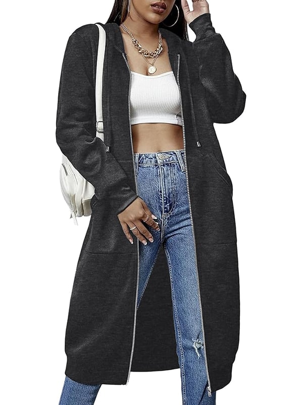 🥳LAST DAY SALE 49% OFF🍂Women Casual Zip up Fleece Hoodies🔥
