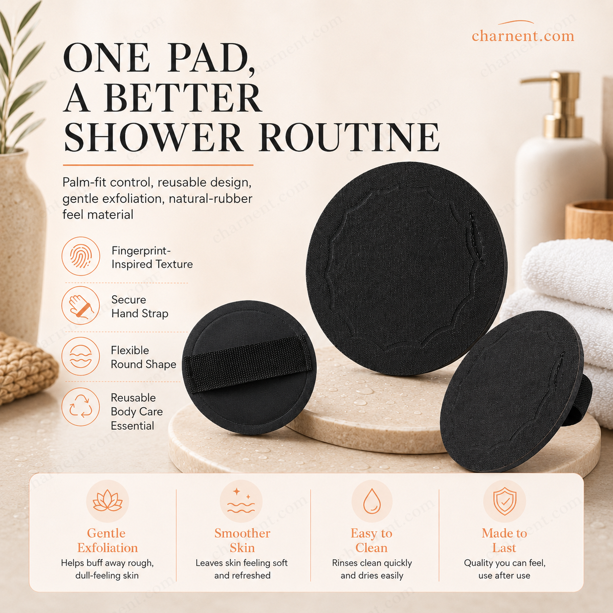 🥳2026 HOT SALE🥳🧖‍♀️ 50% OFF! 🌸Scrub Bath Pads – Gently exfoliate, unclog pores, reveal brighter skin. Durable rubber, easy to rinse. A little scrub goes a long way! ✨🛀