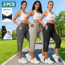 📢📢40% OFF !! ⏰Women's Casual Quick-Dry Stretchy Capri Pants