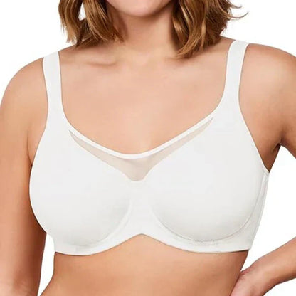 ⏳Hot Sale Only £7.99!!!💐🖤Women's Elegant Sheer Full Coverage Plus Size Bra
