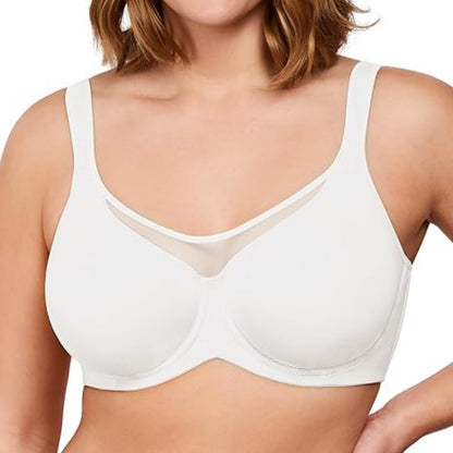 ⏳Hot Sale Only £7.99!!!💐🖤Women's Elegant Sheer Full Coverage Plus Size Bra