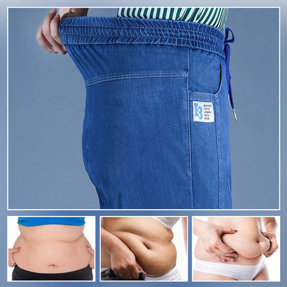 🔥2025 Hot Sale🔥Slim casual straight ice silk jeans👖