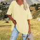 🌷2026 Hot Sale-49% OFF🌷Women's Summer Half Sleeve Casual Loose Fit Cotton Tunic T-shirt