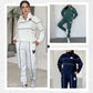 Women's Casual Letter M Long Sleeve Two Piece Set