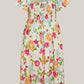 💃Summer Hot Sale 70% OFF🌈Floral Smocked Square Neck Midi Dress with Pockets