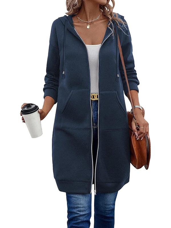 🥳LAST DAY SALE 49% OFF🍂Women Casual Zip up Fleece Hoodies🔥