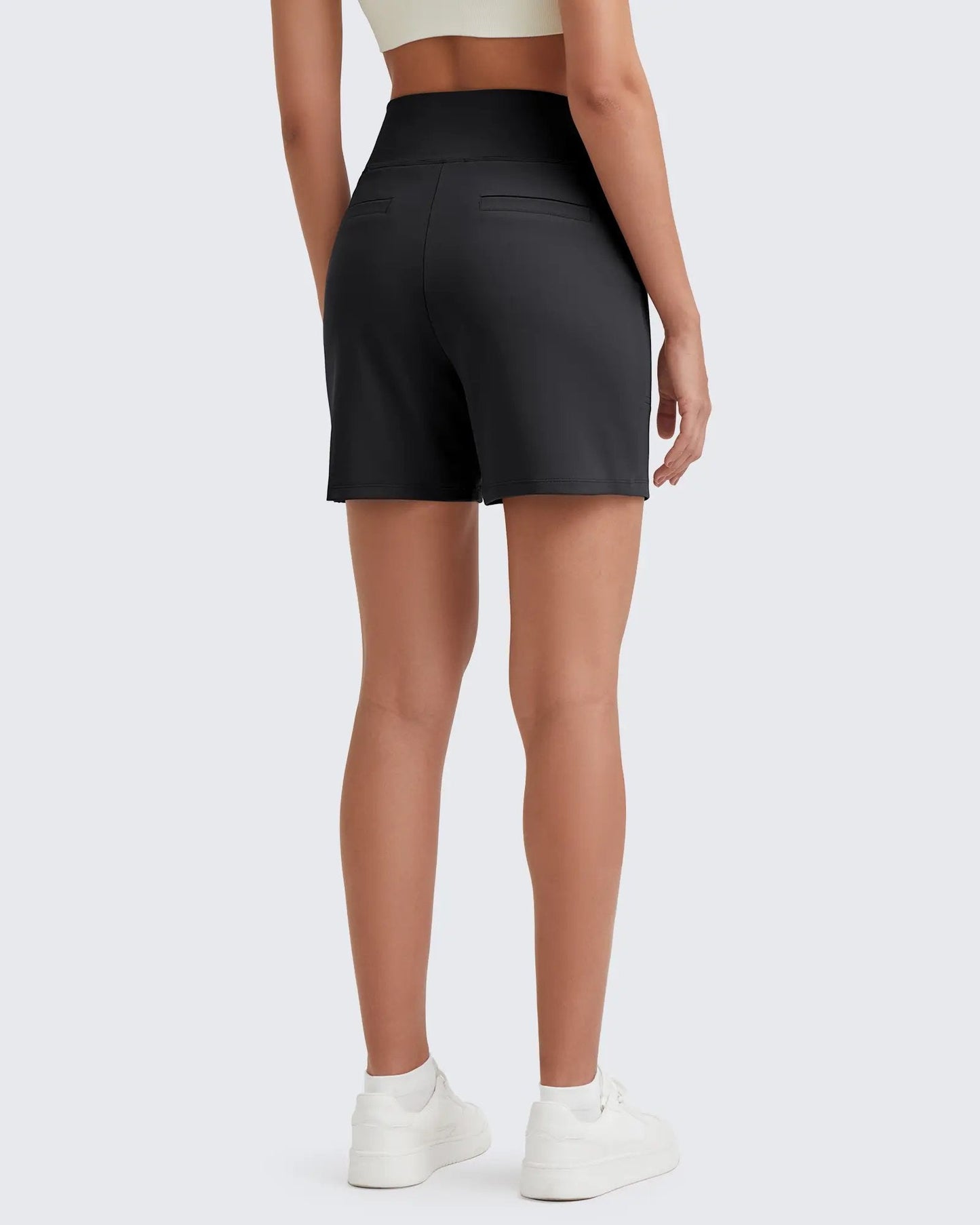 Women's High-Waisted Athletic Bermuda Shorts with Pockets – Running, Yoga, Summer Casual Activewear（Buy 2 Free Shipping）