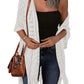 🔥This Week's Special Price:£15.99!!😍Women's Oversized Knitted Cardigan with Crochet Knit and Tassel Trim for Spring & Summer