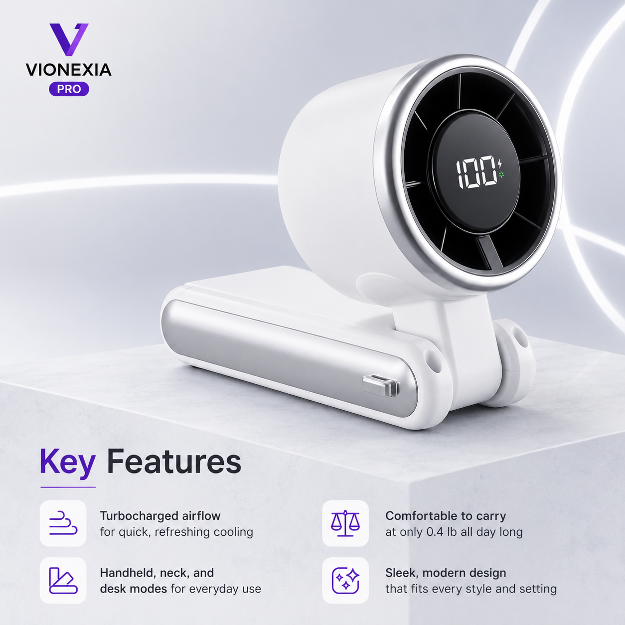 5-Speed Foldable Handheld Fan