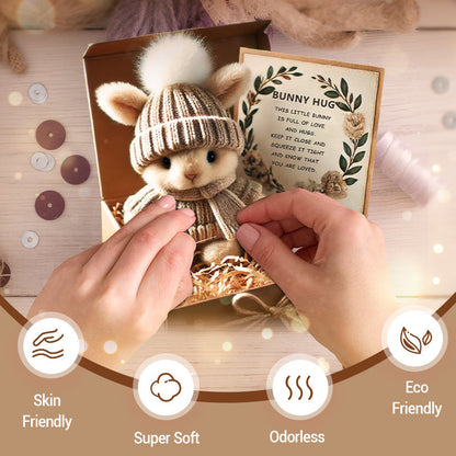 🎁LIMITED SALE BUY 3 GET 1 FREE - Handmade🐇Mini Bunny Hug Cute Gift🎁