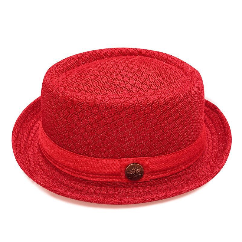🌞Unisex Breathable Mesh Pork Pie Hat