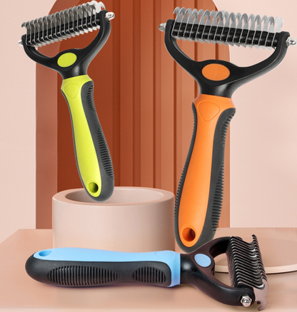 🐾  Last Day Special Price £9.99 !  🏆 Professional Deshedding Tool For Dogs And Cats – Gentle On Skin, Efficient Grooming & Comfortable Grip Design ✂️