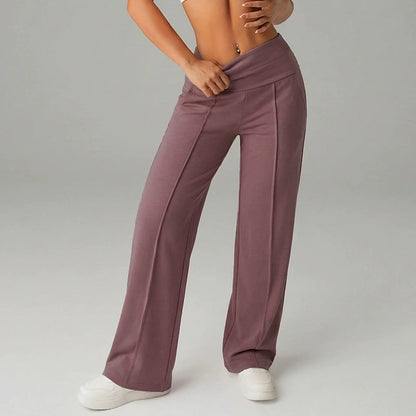💗LAST DAY SALE 70% OFF⚡50K+ SOLD💕Women's Plain Loose Straight Leg Pants