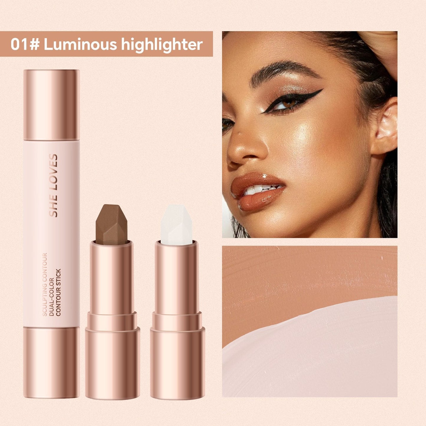 💥HOT SALE ~ BUY 2 GET 30% OFF💥2-in-1 Highlight & Contour Stick
