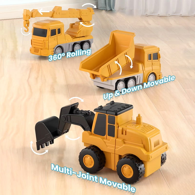 🔥Hot Sale 60% Off🔥Magnetic Transform Engineering Car Assembled Toys