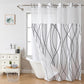 ⏳LAST DAY SALE 70% OFF!!🔥No-Hook Double-Layer Shower Curtain with Built-In Liner 🚿✨  Waterproof, Machine-Washable & Mildew-Resistant | 72" x 75" – Fits Most UK Bathtubs