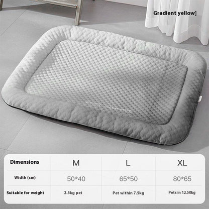 🔥LAST DAY SALE ONLY￡9.99!!❄Pawchill™🇬🇧Pet Cooling Mat for Dogs & Cats 🐾  Naturally Cool Ice-Silk Pad • Breathable, Washable & Soft 🌿  For Floors, Sofas & Car Travel • Multiple Sizes • Gradient Colours ☀️🐶🐱