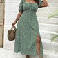 💗Summer Specials-60% OFF💗Plus-size Short Sleeve Split Floral Print Dress