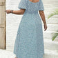 💗Summer Specials-60% OFF💗Plus-size Short Sleeve Split Floral Print Dress