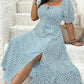 💗Summer Specials-60% OFF💗Plus-size Short Sleeve Split Floral Print Dress