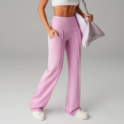 💗LAST DAY SALE 70% OFF⚡50K+ SOLD💕Women's Plain Loose Straight Leg Pants