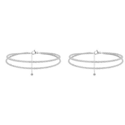 Buy 1 get 1 free🥰Dainty Layered Waterproof Anklet For your lover