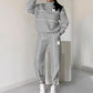 Women's Casual Letter M Long Sleeve Two Piece Set