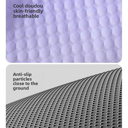 🔥LAST DAY SALE ONLY￡9.99!!❄Pawchill™🇬🇧Pet Cooling Mat for Dogs & Cats 🐾  Naturally Cool Ice-Silk Pad • Breathable, Washable & Soft 🌿  For Floors, Sofas & Car Travel • Multiple Sizes • Gradient Colours ☀️🐶🐱