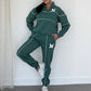 Women's Casual Letter M Long Sleeve Two Piece Set