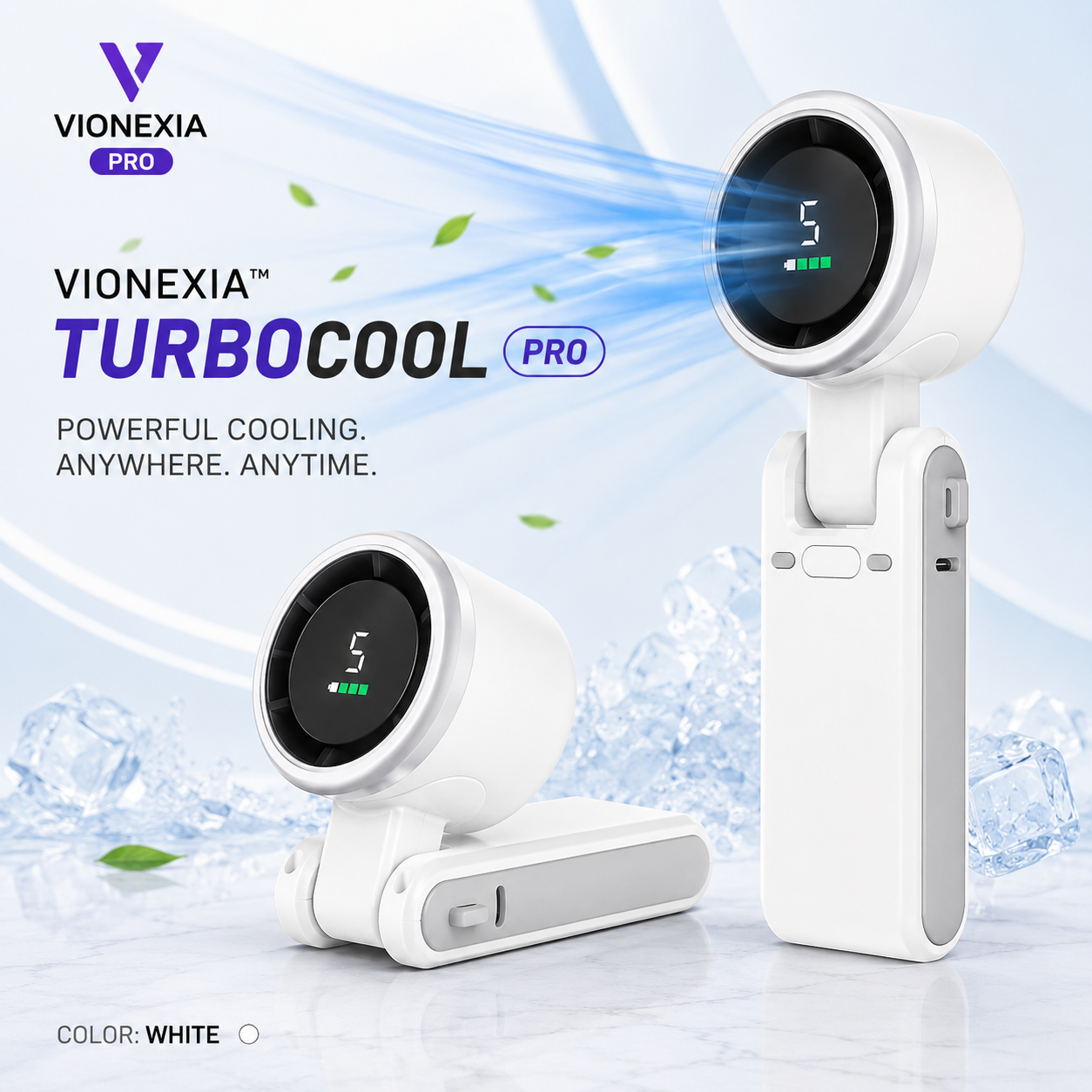 5-Speed Foldable Handheld Fan