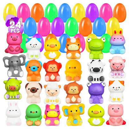 🔥LAST DAY SALE 50% OFF🔥24 PCS Easter Eggs Prefilled Slow Rising Squishy Toys