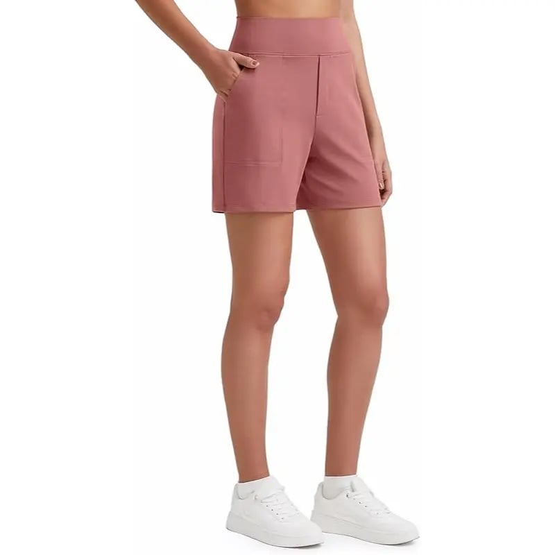 Women's High-Waisted Athletic Bermuda Shorts with Pockets – Running, Yoga, Summer Casual Activewear（Buy 2 Free Shipping）