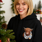 🎄HOT SALE 50% OFF!!🎁Cute Highland Cow Cozy Fleece-Lined Hooded Sweatshirt🦬✨Perfect Gift for Her!