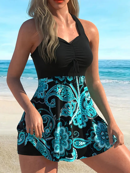 🔥LAST DAY SALE -49% OFF⚡👙Strap Top & Fitted Swim Shorts Separable Swimsuit 