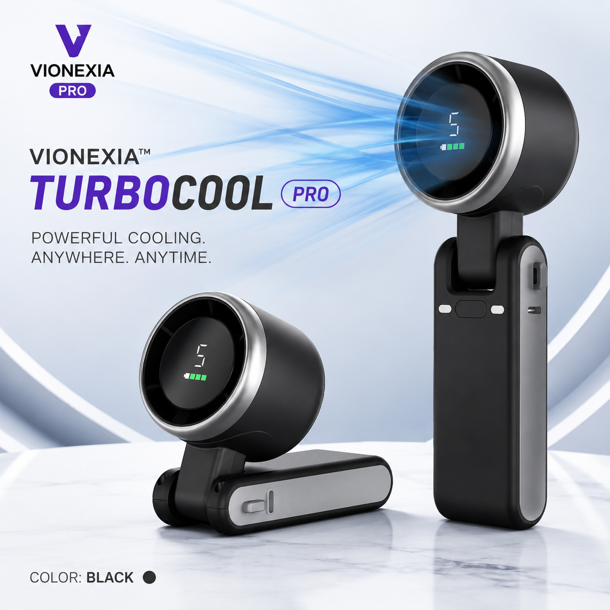 5-Speed Foldable Handheld Fan
