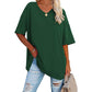 🌷2026 Hot Sale-49% OFF🌷Women's Summer Half Sleeve Casual Loose Fit Cotton Tunic T-shirt
