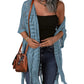 🔥This Week's Special Price:£15.99!!😍Women's Oversized Knitted Cardigan with Crochet Knit and Tassel Trim for Spring & Summer