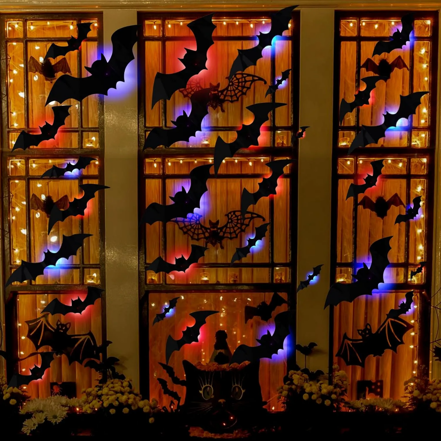 🎃HOT SALE 60% OFF🦇Halloween 3D Lighted Bats